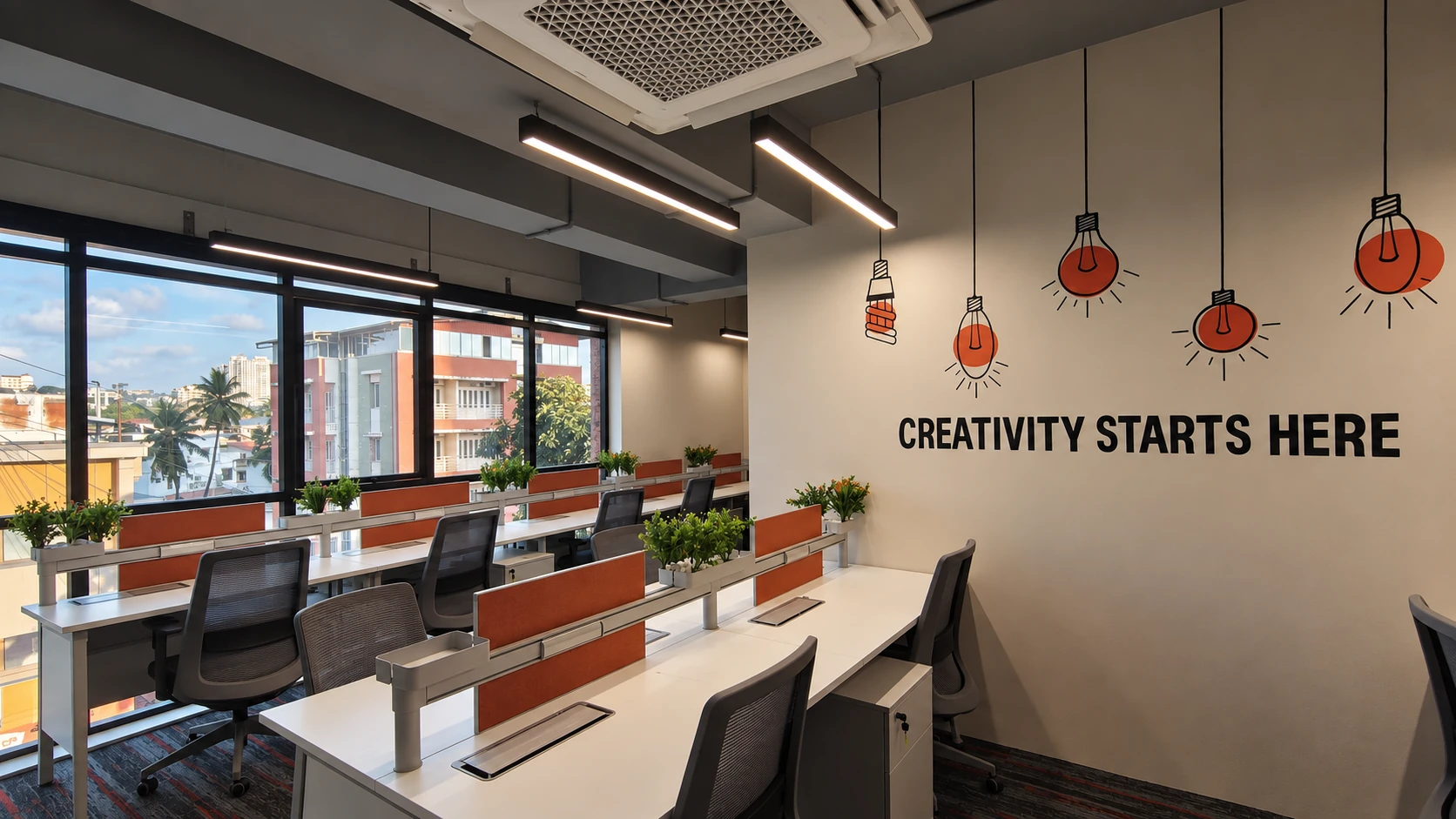 Flexible desk at Bitpod Workspace